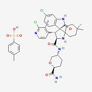 molecular formula C37H42Cl2FN5O7S B1193191 Milademetan tosylate CAS No. 1398569-75-9