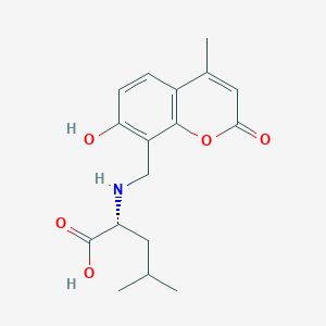 molecular formula C17H21NO5 B11931967 N-[(7-hydroxy-4-methyl-2-oxo-2H-chromen-8-yl)methyl]-D-leucine 