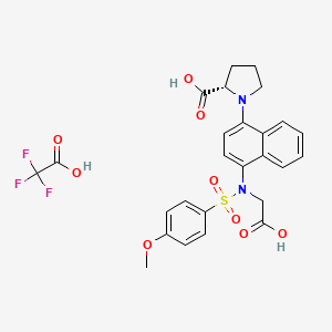 molecular formula C26H25F3N2O9S B11931972 Keap1-Nrf2-IN-1 (TFA) 