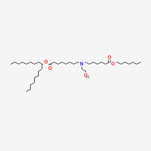molecular formula C41H81NO5 B11932014 heptadecan-9-yl 8-[(7-heptoxy-7-oxoheptyl)-(2-hydroxyethyl)amino]octanoate 