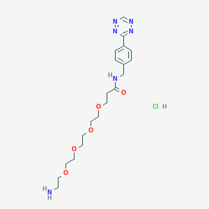 molecular formula C20H31ClN6O5 B11932017 Tetrazine-PEG4-amine hydrochloride 