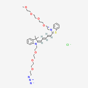 molecular formula C39H54ClN5O7S B1193202 N-(azide-PEG3)-N'-(m-PEG4)-Benzothiazole Cy5 
