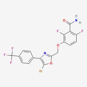 molecular formula C18H10BrF5N2O3 B11932135 TXA6101 