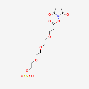 molecular formula C14H23NO10S B11932156 Ms-PEG3-NHS ester 