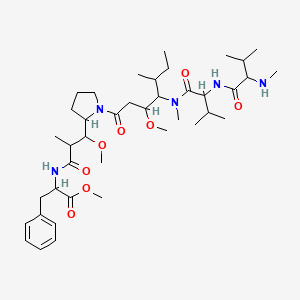 molecular formula C40H67N5O8 B11932228 methyl 2-(2-{[1-(4-{N,3-dimethyl-2-[3-methyl-2-(methylamino)butanamido]butanamido}-3-methoxy-5-methylheptanoyl)pyrrolidin-2-yl](methoxy)methyl}propanamido)-3-phenylpropanoate 