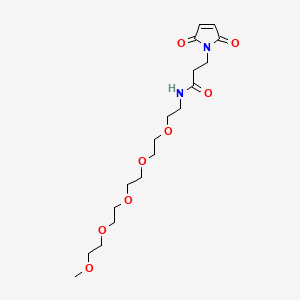 molecular formula C18H30N2O8 B11932271 m-PEG5-amino-Mal 