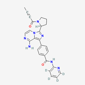 molecular formula C26H23N7O2 B11932273 Acalabrutinib-D4 