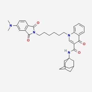 molecular formula C36H42N4O4 B11932288 CB2R probe 1 