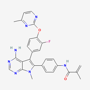molecular formula C28H24FN7O2 B11932302 FGFR2-IN-3 CAS No. 2549174-42-5