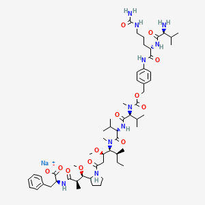 molecular formula C58H91N10NaO13 B11932330 Val-Cit-PAB-MMAF sodium 