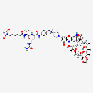 molecular formula C78H101N10O19+ B11932345 MC-Val-Cit-PAB-dimethylDNA31 