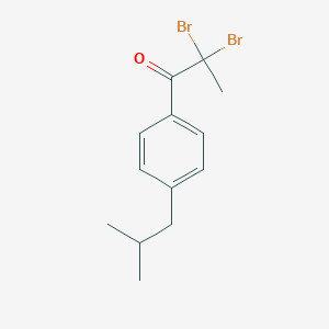 molecular formula C13H16Br2O B119324 2,2-Dibromo-1-[4-(2-methylpropyl)phenyl]propan-1-one CAS No. 104483-05-8