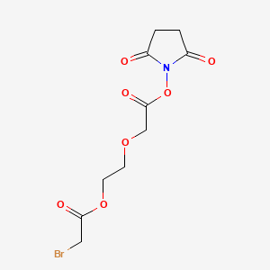 molecular formula C10H12BrNO7 B11932422 Bromoacetic-PEG1-CH2-NHS ester 