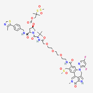 molecular formula C59H71F2N9O15S4 B11932473 PROTAC BRD4 Degrader-9 