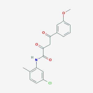 molecular formula C18H16ClNO4 B11932532 N-(5-Chloro-2-methylphenyl)-4-(3-methoxyphenyl)-2,4-dioxobutanamide 