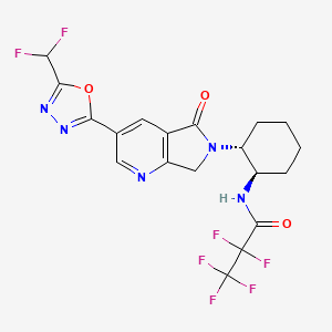 molecular formula C19H16F7N5O3 B11932578 ABT-518 CAS No. 2276680-91-0