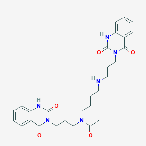 molecular formula C28H34N6O5 B1193262 Otaplimastat CAS No. 1176758-04-5