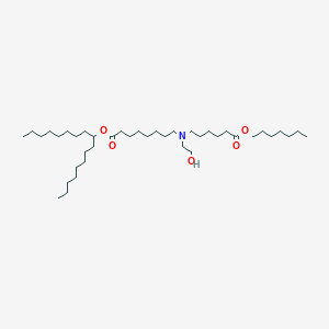 molecular formula C40H79NO5 B11932668 heptadecan-9-yl 8-[(6-heptoxy-6-oxohexyl)-(2-hydroxyethyl)amino]octanoate 