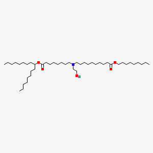 molecular formula C46H91NO5 B11932706 nonyl 10-[(8-heptadecan-9-yloxy-8-oxooctyl)-(2-hydroxyethyl)amino]decanoate 