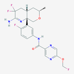 molecular formula C21H21F4N5O3 B11932731 BACE-1 inhibitor 2 