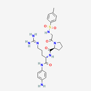 molecular formula C26H36N8O5S B11932766 Tos-Gly-Pro-Arg-NHPh(4-NH2) 