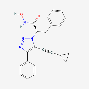 (2S)-2-[5-(2-cyclopropylethynyl)-4-phenyltriazol-1-yl]-N-hydroxy-3-phenylpropanamide