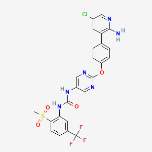 1-[2-[4-(2-Amino-5-chloropyridin-3-yl)phenoxy]pyrimidin-5-yl]-3-[2-methylsulfonyl-5-(trifluoromethyl)phenyl]urea