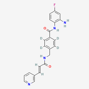 molecular formula C22H19FN4O2 B11932802 Tucidinostat-d4 