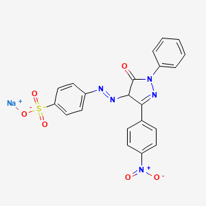 molecular formula C21H14N5NaO6S B11932804 sodium;4-[[3-(4-nitrophenyl)-5-oxo-1-phenyl-4H-pyrazol-4-yl]diazenyl]benzenesulfonate 
