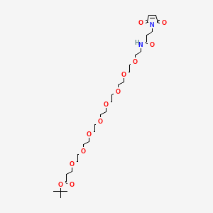 molecular formula C30H52N2O13 B11932863 Mal-NH-PEG8-Boc 