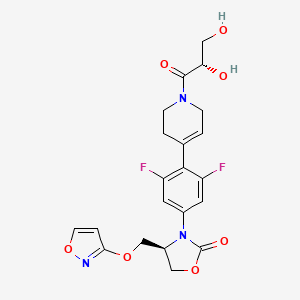 molecular formula C21H21F2N3O7 B11932891 Azd 2563; azd 5847 