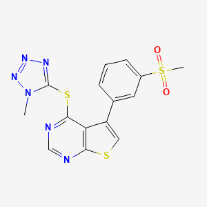 molecular formula C15H12N6O2S3 B1193298 NCT-504 