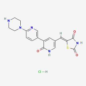 molecular formula C18H18ClN5O3S B11933013 Protein kinase inhibitors 1 hydrochlorid 