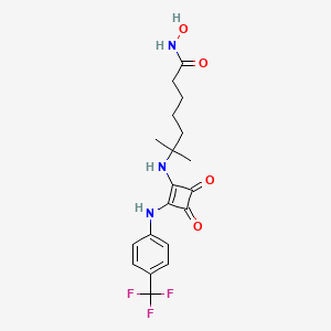molecular formula C19H22F3N3O4 B11933097 Class I and IIB HDAC inhibitor 42 