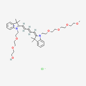 N-(m-PEG4)-N'-(hydroxy-PEG2)-Cy5