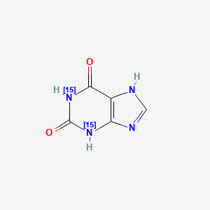 molecular formula C5H4N4O2 B11933154 Xanthine-15N2 