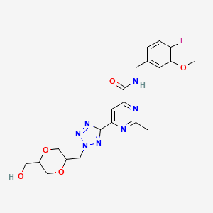 molecular formula C21H24FN7O5 B11933155 MMP13-In-1 