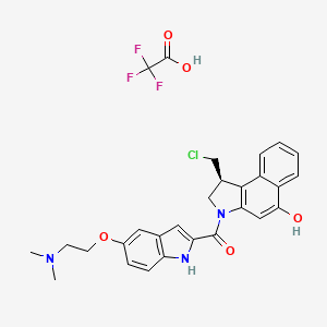 molecular formula C28H27ClF3N3O5 B11933244 Duocarmycin DM 