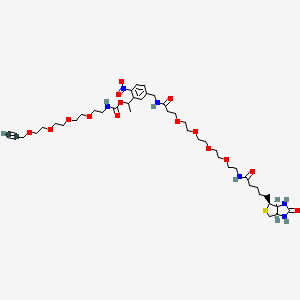 molecular formula C42H66N6O15S B1193325 Biotin-PEG4-PC-PEG4-alkyne 