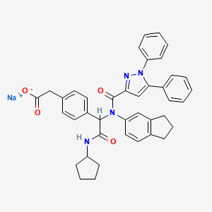 molecular formula C40H37N4NaO4 B11933264 AZ617 Sodium 