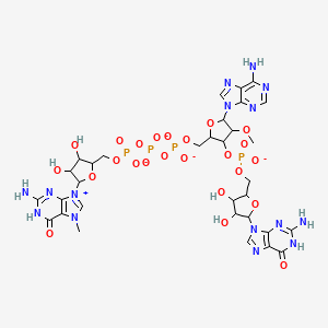 molecular formula C32H40N15O24P4-3 B11933317 m7G(5')ppp(5')(2'OMeA)pG 
