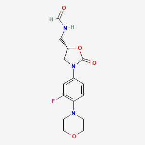 molecular formula C15H18FN3O4 B11933387 Demethyl linezolid CAS No. 168828-65-7