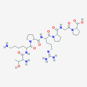 molecular formula C33H57N11O9 B11933409 H-DL-xiThr-DL-Lys-DL-Pro-DL-Arg-DL-Pro-Gly-DL-Pro-OH 