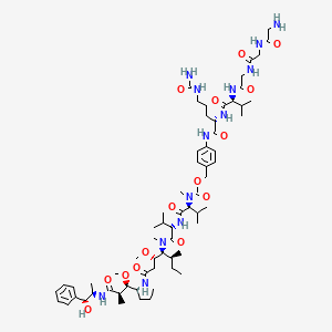 molecular formula C64H103N13O15 B11933431 Gly3-VC-PAB-MMAE 