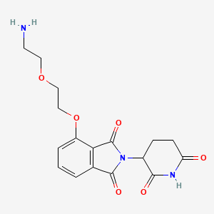 molecular formula C17H19N3O6 B11933436 Thalidomide-PEG2-NH2 