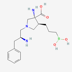 molecular formula C17H30BCl2N3O4 B1193344 NED-3238 