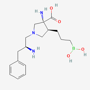 molecular formula C17H30BCl2N3O4 B1193344 Unii-FA766MS2G4 