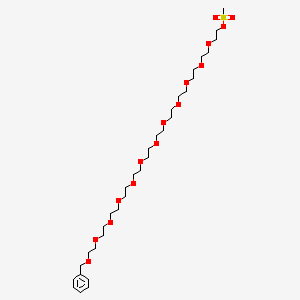 molecular formula C32H58O15S B11933459 Benzyl-PEG12-MS 