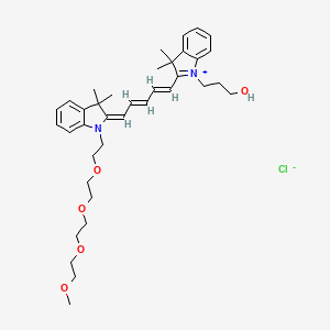 N-(m-PEG4)-N'-hydroxypropyl-Cy5