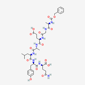 molecular formula C41H56N8O14 B11933561 Cbz-D-Ala-Gly-D-Glu-D-Ala-D-Leu-D-Tyr-D-Gln-OH 